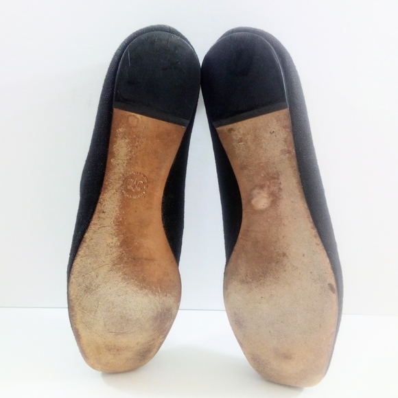 Johnston & Murphy Riley Women 9 Embroidered Black Canvas Ballet Flats 78-11518 - Picture 7 of 8